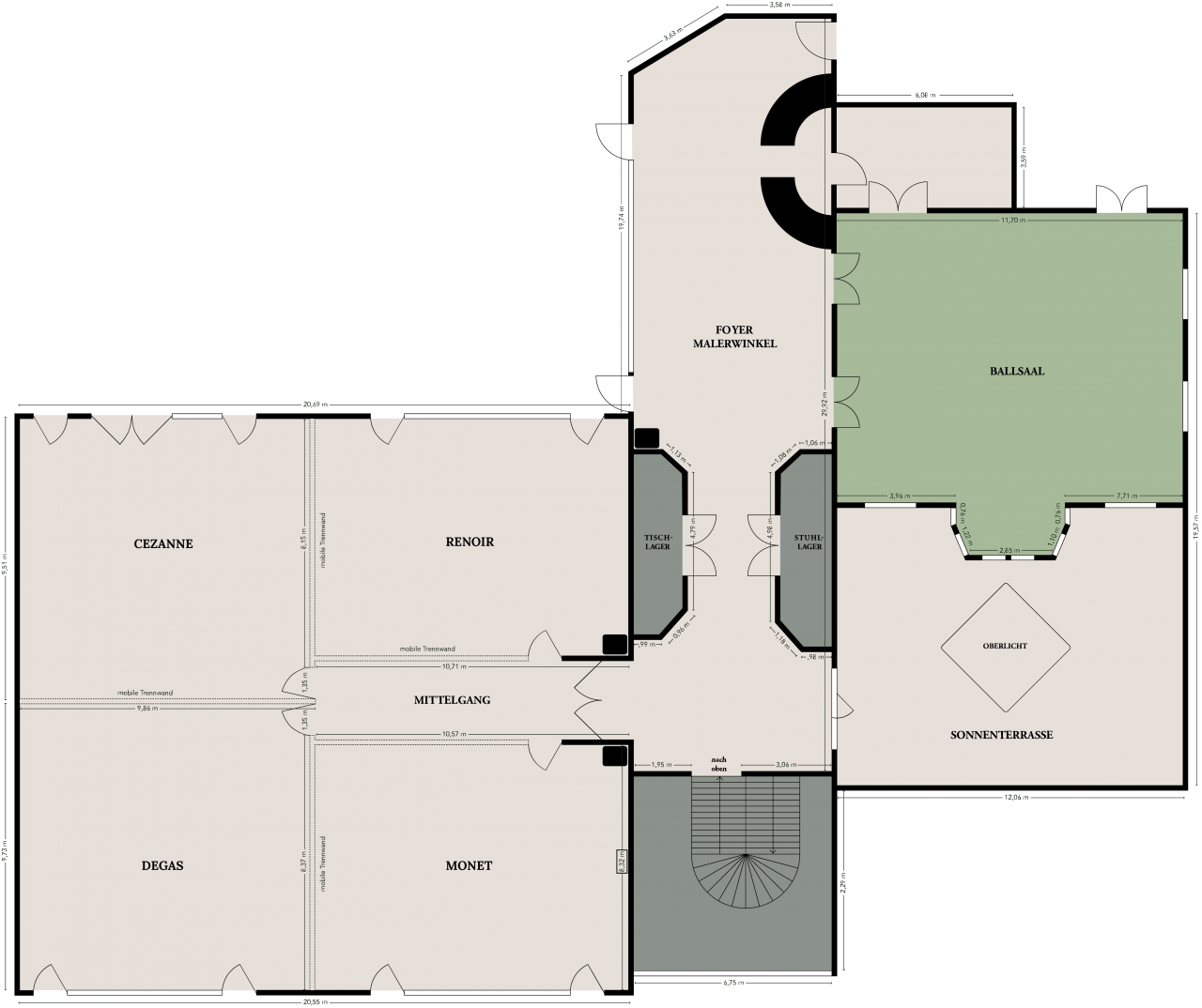 
Ballsaal
 Bis 100 Personen | 80 m²

