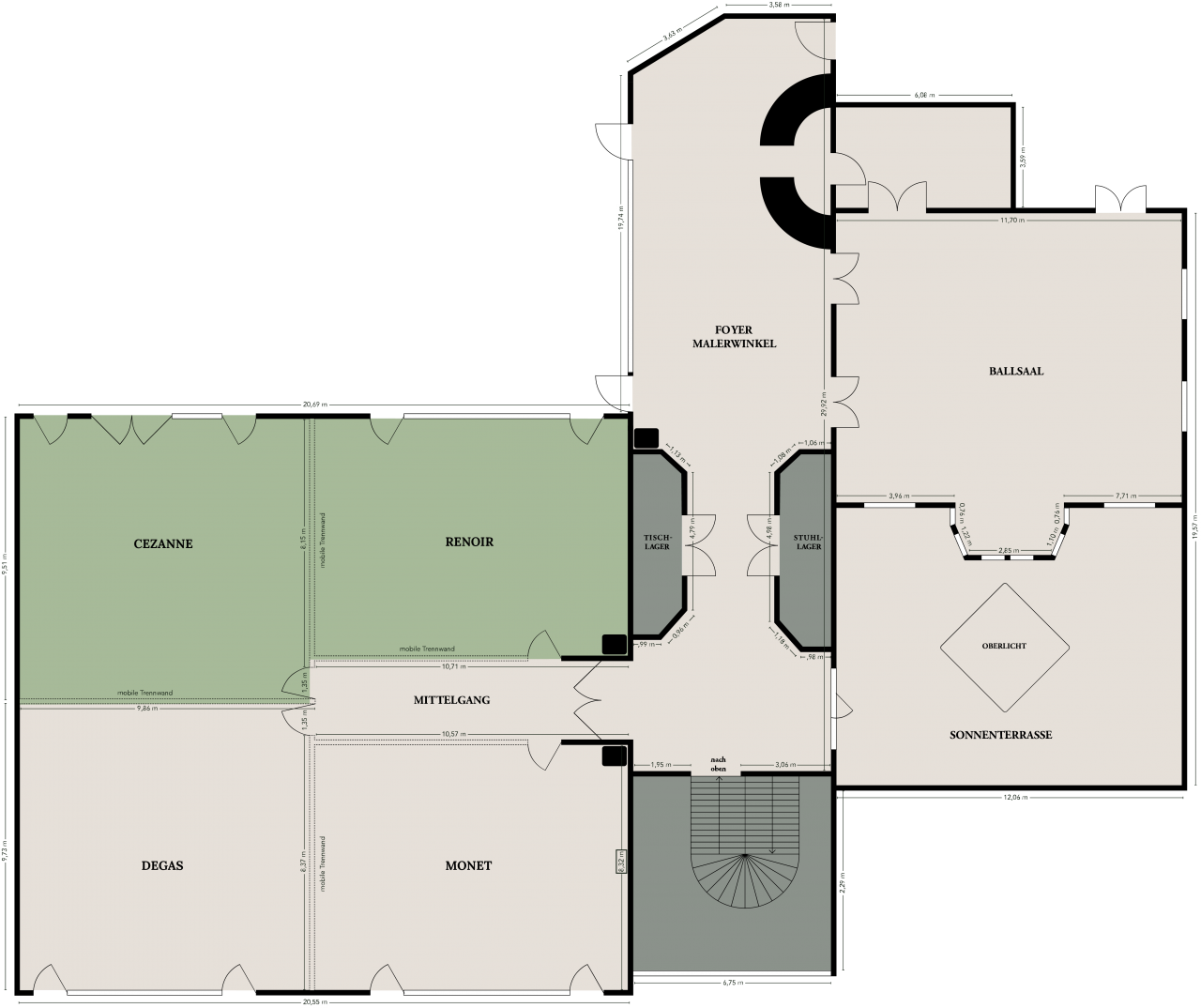 
Renoir-Cezanne 
Bis 160 Personen | 185 m²

