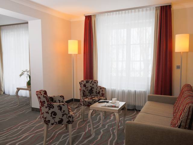 Innenansicht Doppelzimmer mit Couch