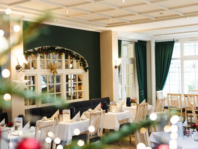 Innenansicht Restaurant Da Vinci Weihnachten