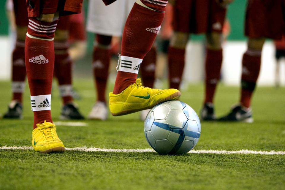 Fußballer auf Soccerplatz