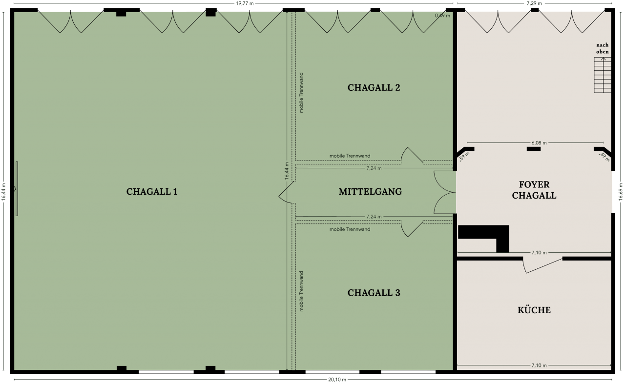 
Chagall
Bis zu 220 Personen | 320 m²

